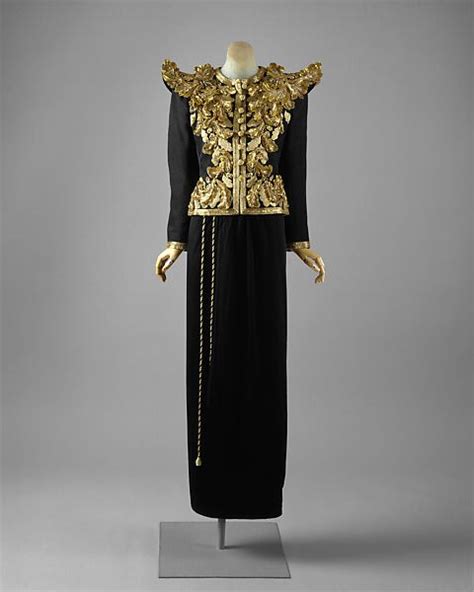 yves saint laurent the met museum|y st laurent evening ensemble.